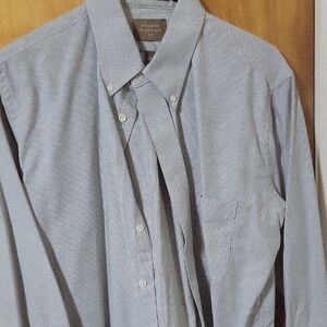 Morgan Clothing Light Blue Casual Button Down Shirt